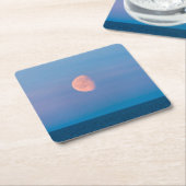 Moon über dem Beringmeer | Russland Fernost Rechteckiger Pappuntersetzer (angewinkelt)