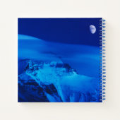 Moon über dem Mt. Everest Tibet, China Notizblock (Rückseite)
