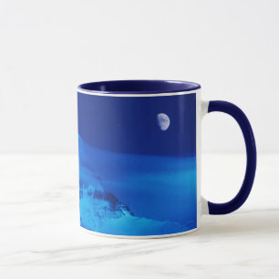 Moon über dem Mt. Everest Tibet, China Tasse