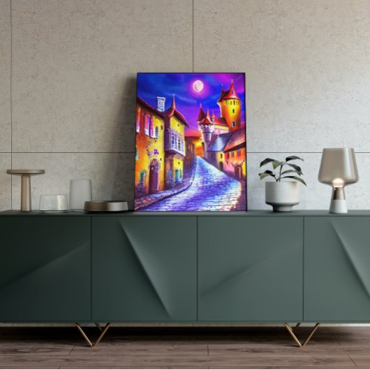 Moon über dem Schlossmaler Poster