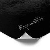 Moon über Rost Poster (Ecke)