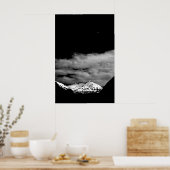 Moon über Schnee bedecktem Berg durch J.W. Poster (Küche)