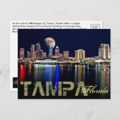 MOON ÜBER TAMPA BAY ! POSTKARTE (Vorne/Hinten)
