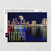 MOON ÜBER TAMPA BAY ! POSTKARTE (Vorne/Hinten)
