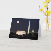 Moon über Washington DC Karte (Gelbe Blume)