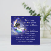 Moon und Back Ethnic Baby Dusche Einladung (Stehend Vorderseite)