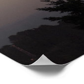 Moon und Berg Ranier auf Poster (Ecke)