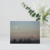 Moon und Berg Ranier auf Postkarte (Stehend Vorderseite)