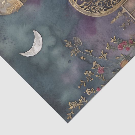 MOON UND CASTLE DECOUPAGE TISSUPAPIER SEIDENPAPIER (Ausschnitt)