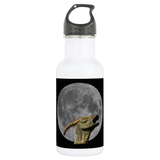 Moon und Charonosaurus Trinkflasche (Vorderseite)
