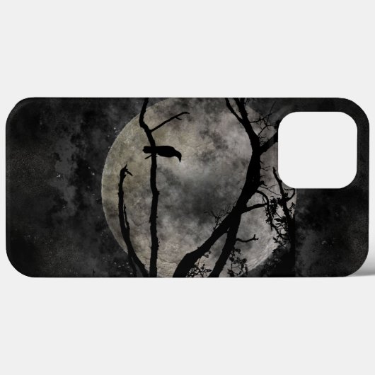 Moon und Crow Case-Mate iPhone Hülle (Rückseite (Horizontal))