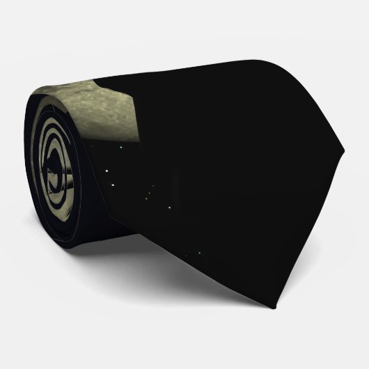 Moon und Lady Liberty Krawatte (Gerollt)