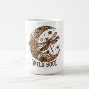 Moon und Libelle Kaffeetasse