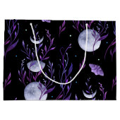 Moon und Lila Moth Große Geschenktüte (Rückseite)