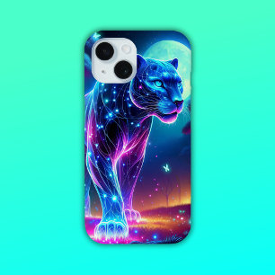 Moon und Panther Holographic Neon farbenfroh   Case-Mate iPhone Hülle