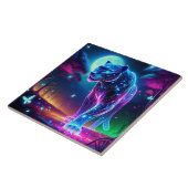 Moon und Panther Holographic Neon farbenfroh | Fliese (Seite)