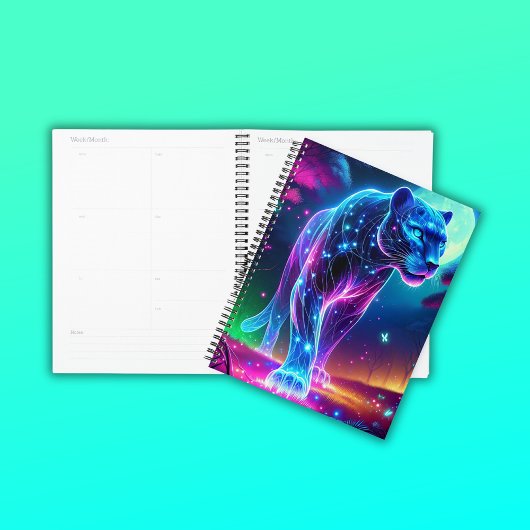 Moon und Panther Holographic Neon farbenfroh | Planer