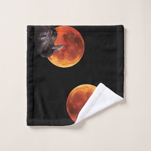Moon und Raven Badhandtuch Set (Waschlappen)