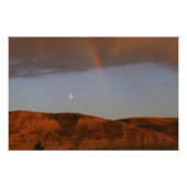 Moon und Regenbogen zusammen Fotodruck (Vorne)