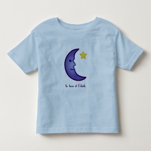 Moon und Star Toddler T - Shirt (Vorderseite)
