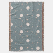 Moon und Sterne - blau Decke (Vorderseite Vertikal)