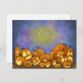 Moon View Party Postkarte (Vorne/Hinten)