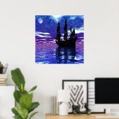 Moon Voyager Poster (Heimbüro)