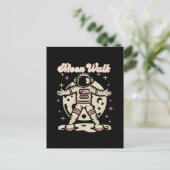 Moon Walk Astronout Postkarte (Stehend Vorderseite)