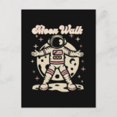 Moon Walk Astronout Postkarte (Vorderseite)