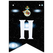 Moon Walk HAPPY BIRTHDAY Wimpelkette (Zweite Fahne)