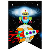 Moon Walk HAPPY BIRTHDAY Wimpelkette (Erste Fahne)