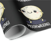 Moon Walking Funny Dance Pub Dark BG Geschenkpapier (Rolleneckpunkt)
