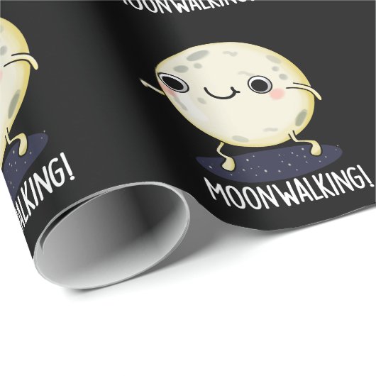 Moon Walking Funny Dance Pub Dark BG Geschenkpapier (Rolleneckpunkt)