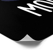 Moon Walking Funny Dance Pub Dark BG Poster (Ecke)