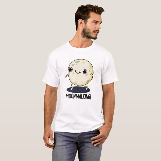 Moon Walking Funny Dance Pub T-Shirt (Vorne ganz)