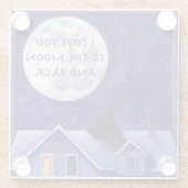 Moon Watch Art Glasuntersetzer (Rückseite)