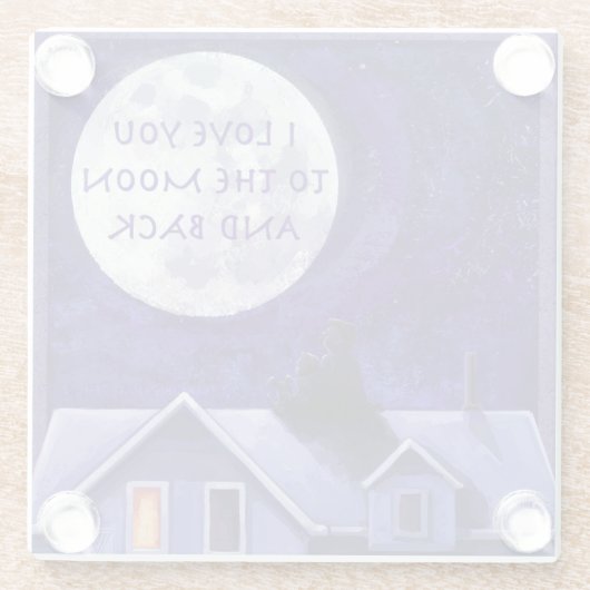 Moon Watch Art Glasuntersetzer (Rückseite)