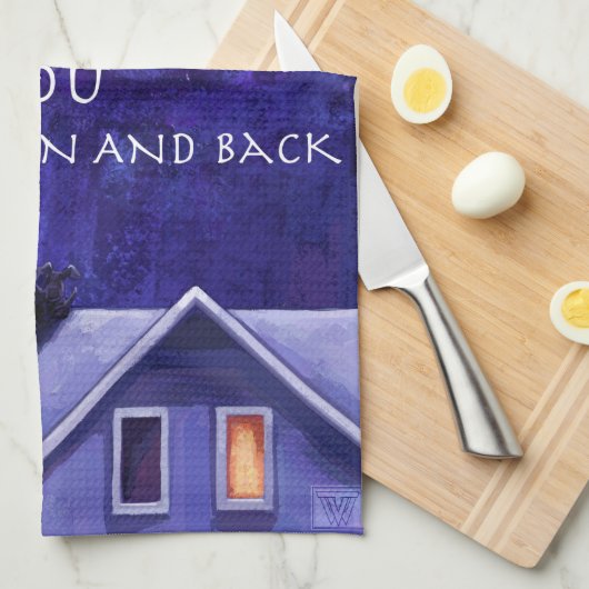 Moon Watch Küchentuch (Viertel Falte)