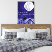 Moon Watch Leinwanddruck (Insitu (Schlafzimmer))
