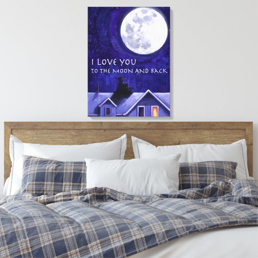 Moon Watch Leinwanddruck (Insitu (Schlafzimmer))