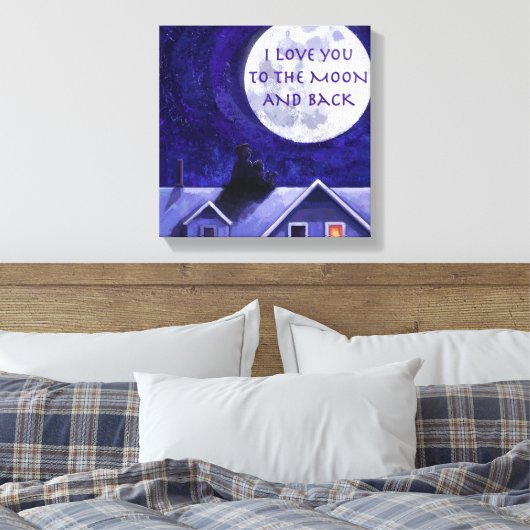 Moon Watch Leinwanddruck (Insitu (Schlafzimmer))