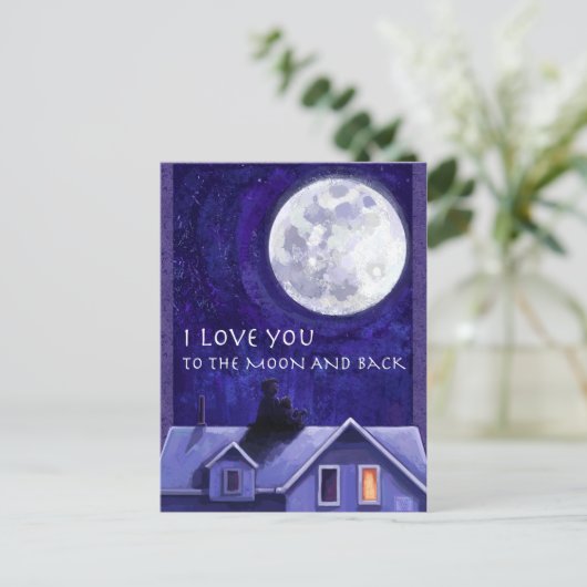 Moon Watch Postkarte (Stehend Vorderseite)