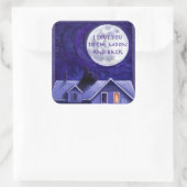 Moon Watch Quadratischer Aufkleber (Tasche)