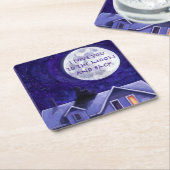 Moon Watch Rechteckiger Pappuntersetzer (angewinkelt)