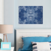 Moon Water II Silver Foil Print Foliendrucke (In Situ (Schlafzimmer))