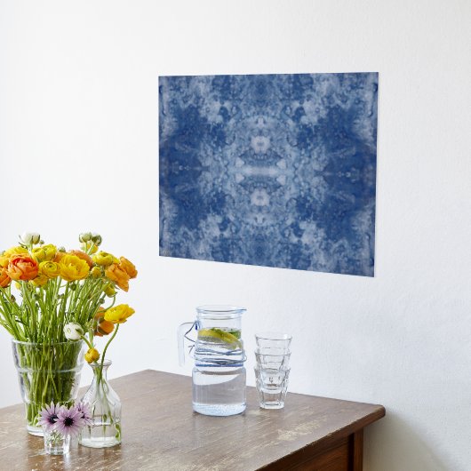 Moon Water II Silver Foil Print Foliendrucke (Ablage(Küche))