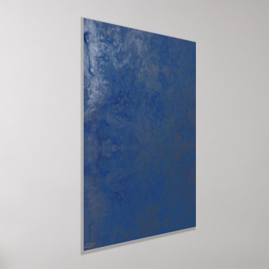 Moon Water Silver Foil Print Foliendrucke (Ablage )