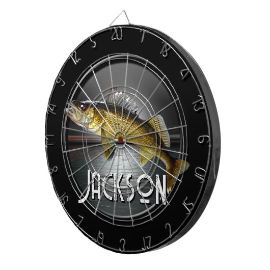 Moon Water & Walleye Pike Dartscheibe (Vorderseite rechts)