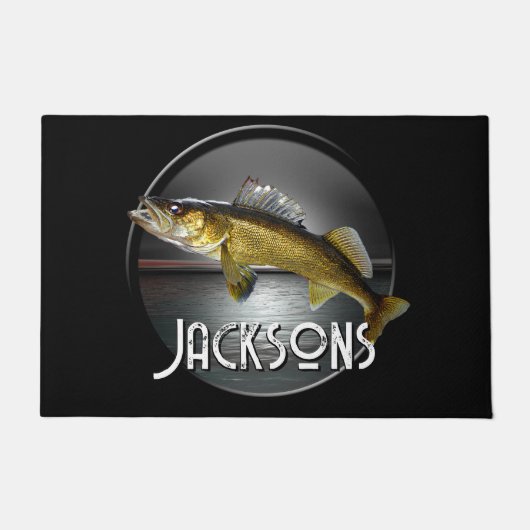 Moon Water & Walleye Pike Fußmatte (Vorderseite)