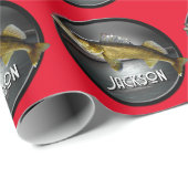 Moon Water & Walleye Pike Geschenkpapier (Rolleneckpunkt)